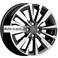 K&K 6,5x16/4x100 ET49 D54,1 Эрман (КС997) Алмаз черный